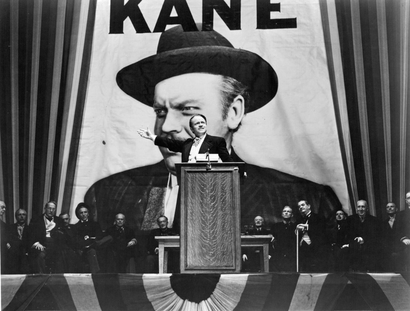 Orson Welles in Citizen Kane.