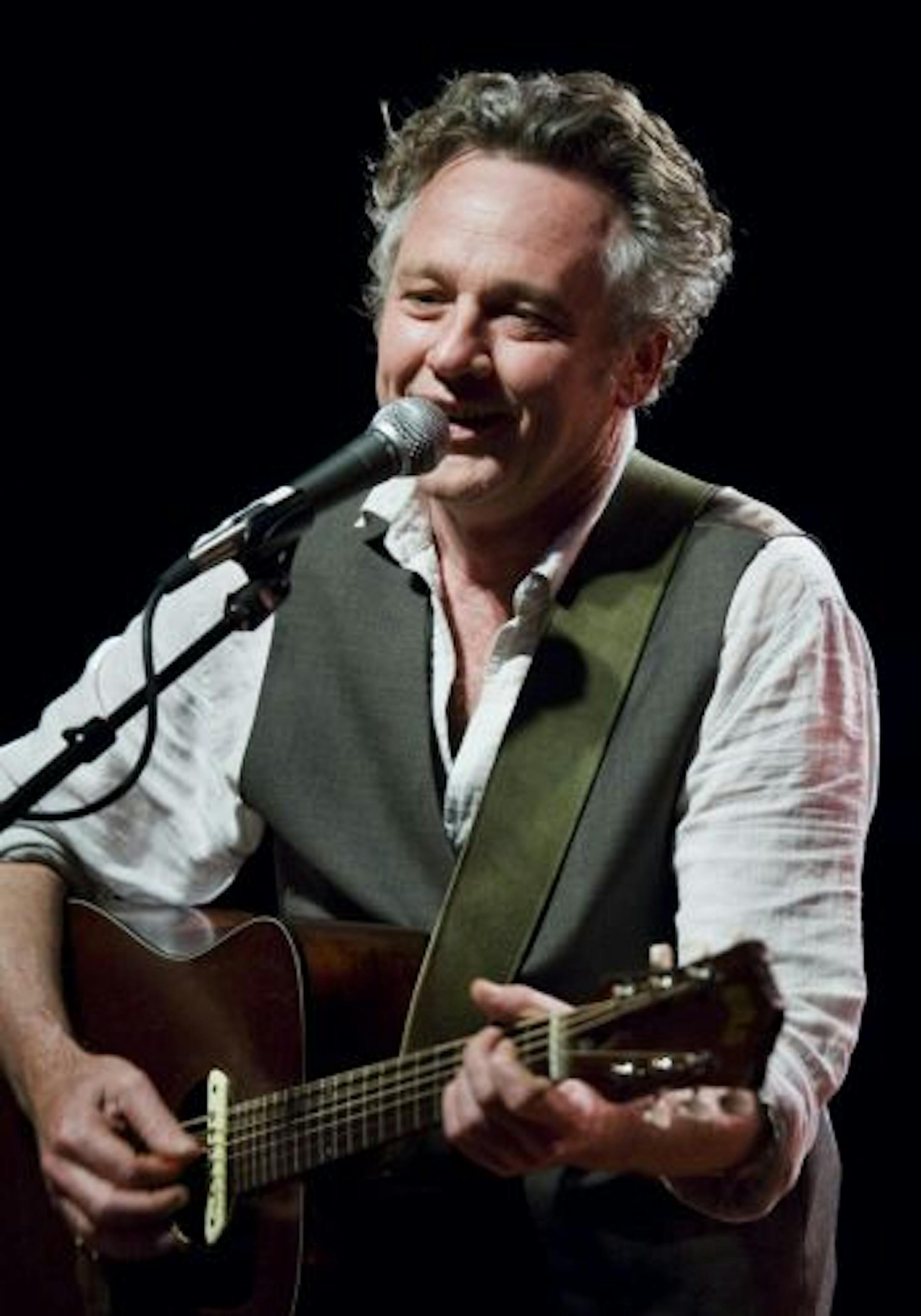 Jayhawk band member Mark Olson on guitar during a performance at First Avenue.