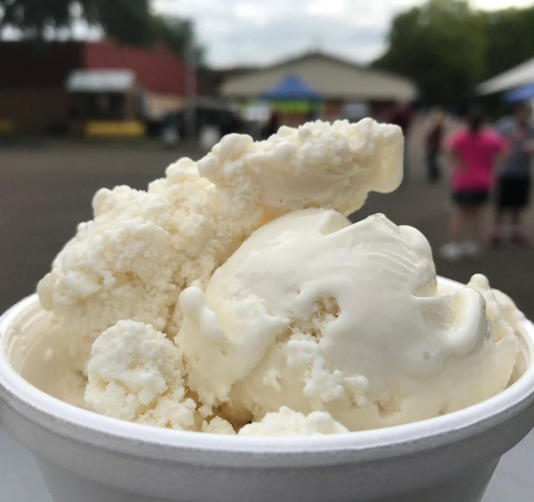 Vanilla ice cream from Nitro Ice Cream