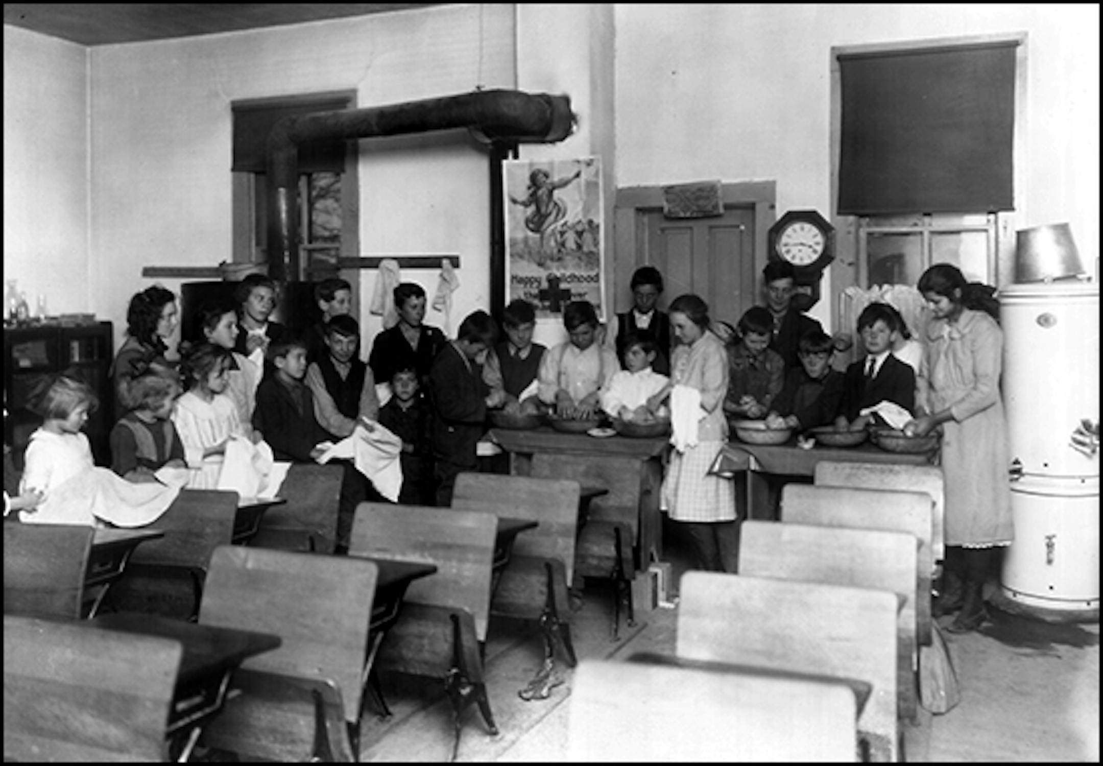 Learning to wash their hands
