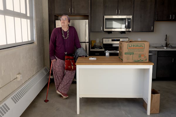 Fiona Eustathiades at Twelve22 Living in St. Paul. The building at 1222 University Av. dates from the 1920s as a casket factory and recently reopened 