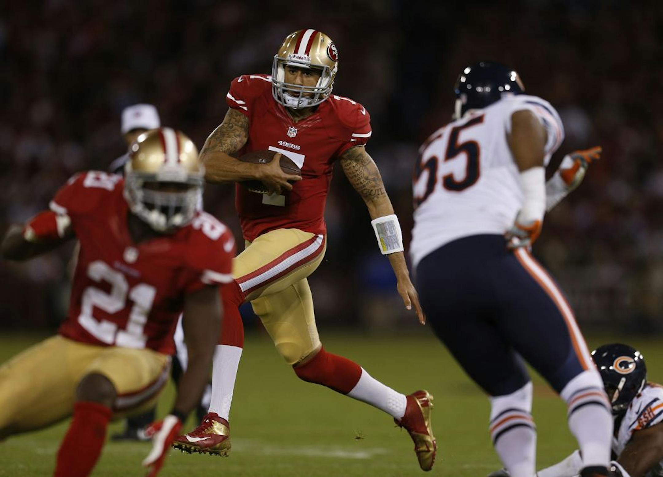 San Francisco quarterback Colin Kaepernick