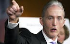 FILE - In this June 28, 2016, file photo, U.S. Rep. Trey Gowdy, R-S.C., discusses the release of his final report on the 2012 attacks on the U.S. cons