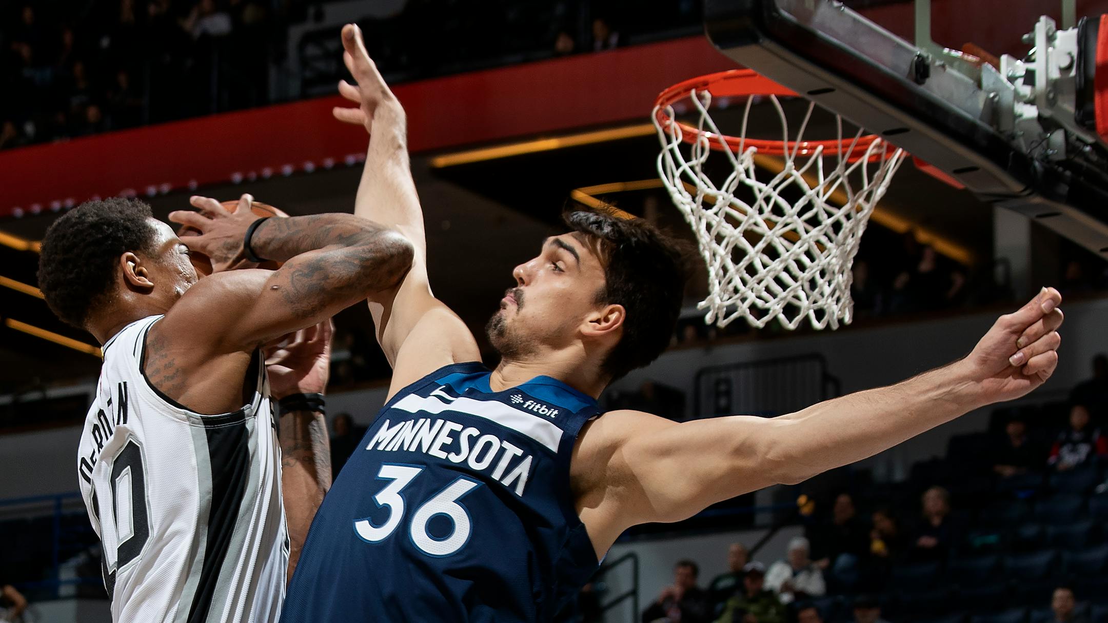 DeMar DeRozan is defended by Dario Saric in the first quarter earlier this week.