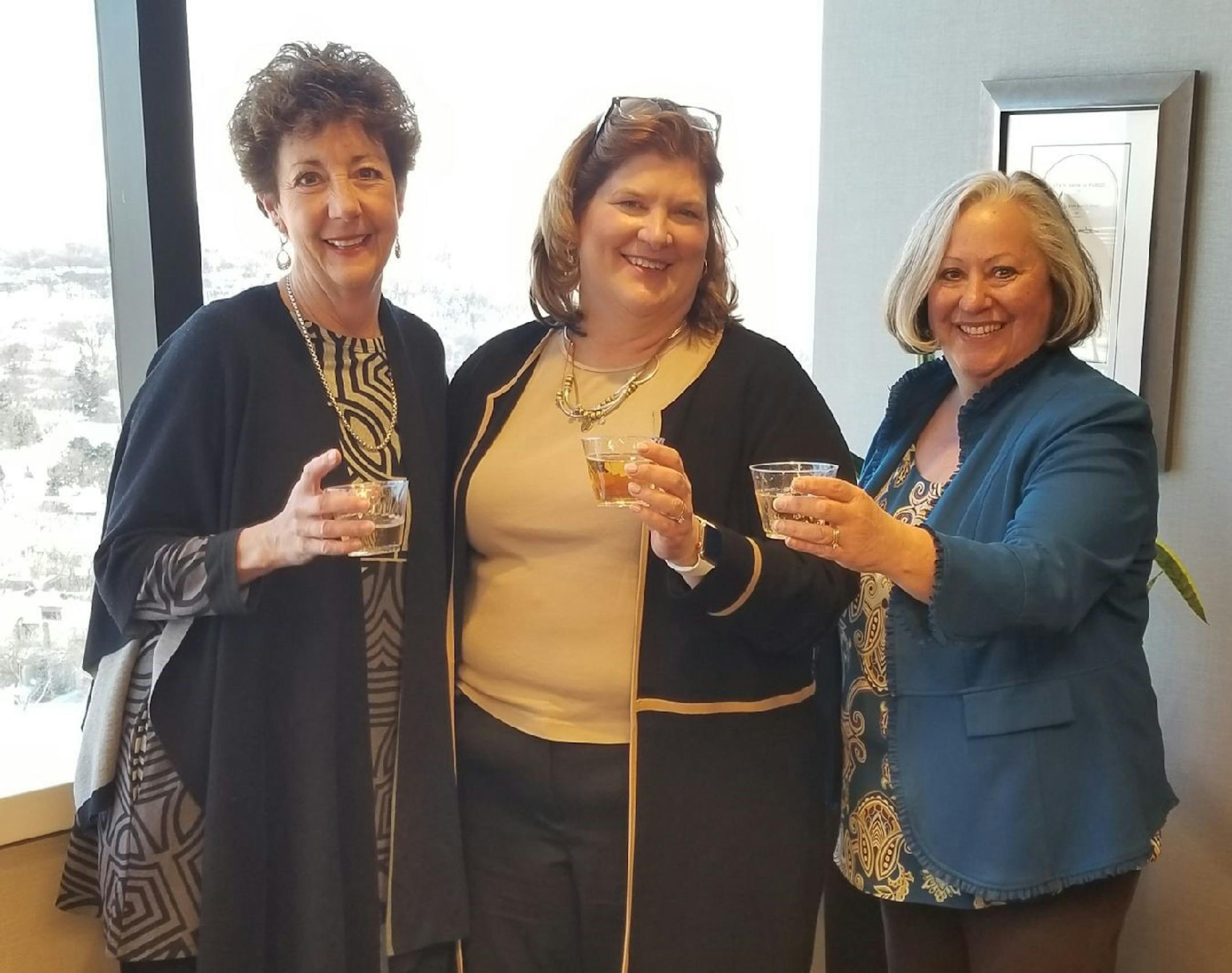 Teresa Daly (left) and Mary Kloehn (right), have sold Navigate Forward to corporate veteran Anne deBruin, 1,200 clients and 11 years after they opened the executive-transition shop on Loring Park with an investment of $30,000 apiece, little business, but a lot of experiene and hope in the teeth of the Great Recession. Photo: Navigate Forward