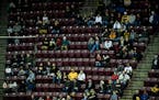 There were plenty of empty seats at Mariucci for a game between the Gophers and Michigan Wolverines on Feb. 1.