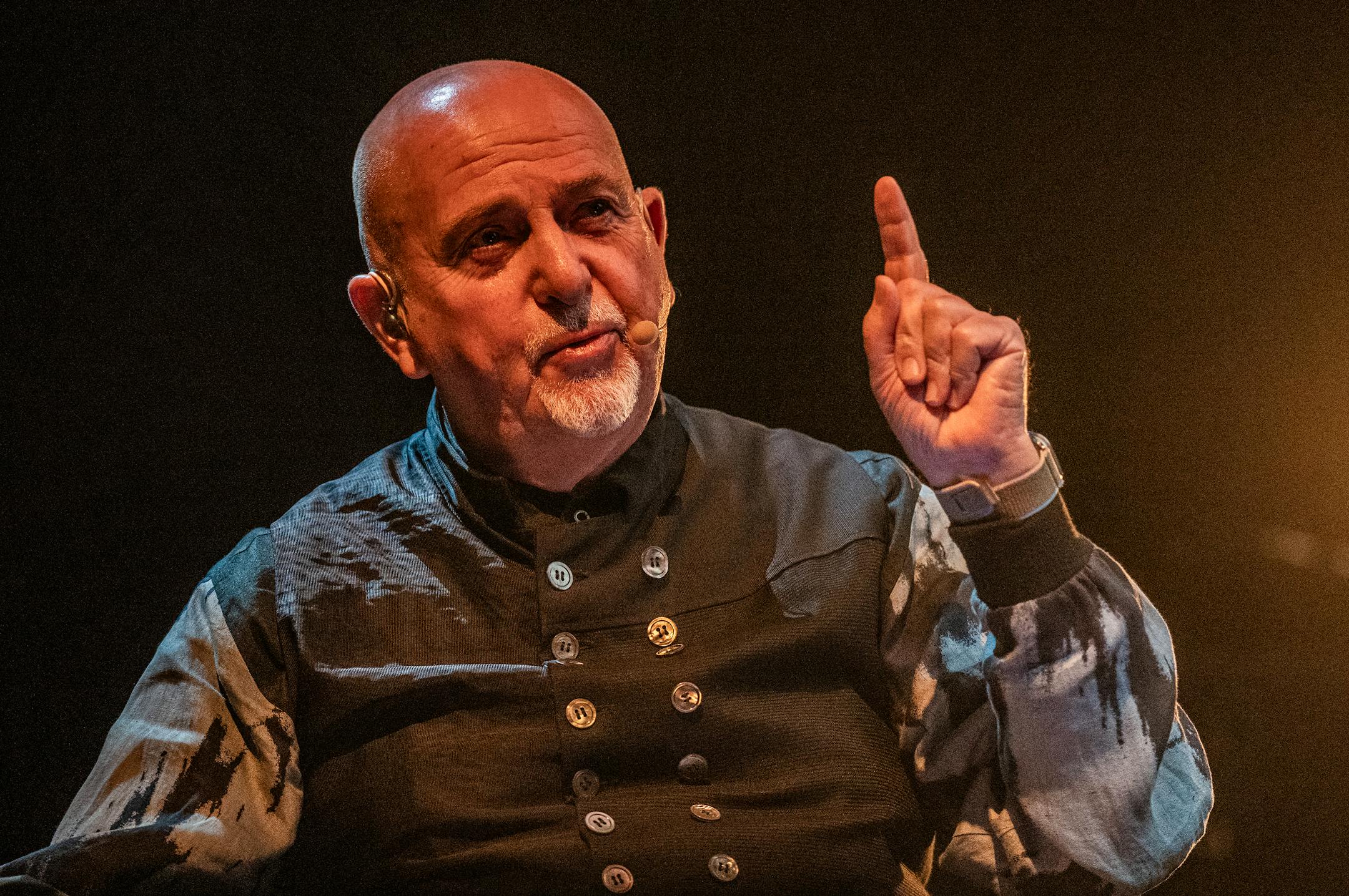 Peter Gabriel performed at Xcel Energy Center in St. Paul, Minn., on Tuesday, Oct. 3, 2023.