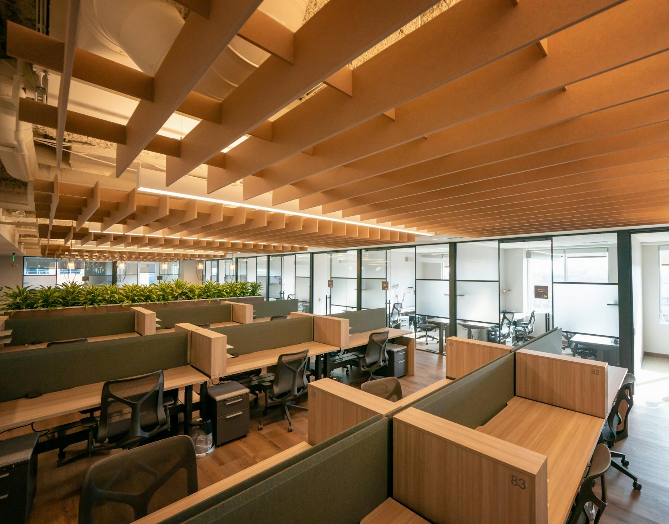 Open resident area with dedicated desks and office resident areas.