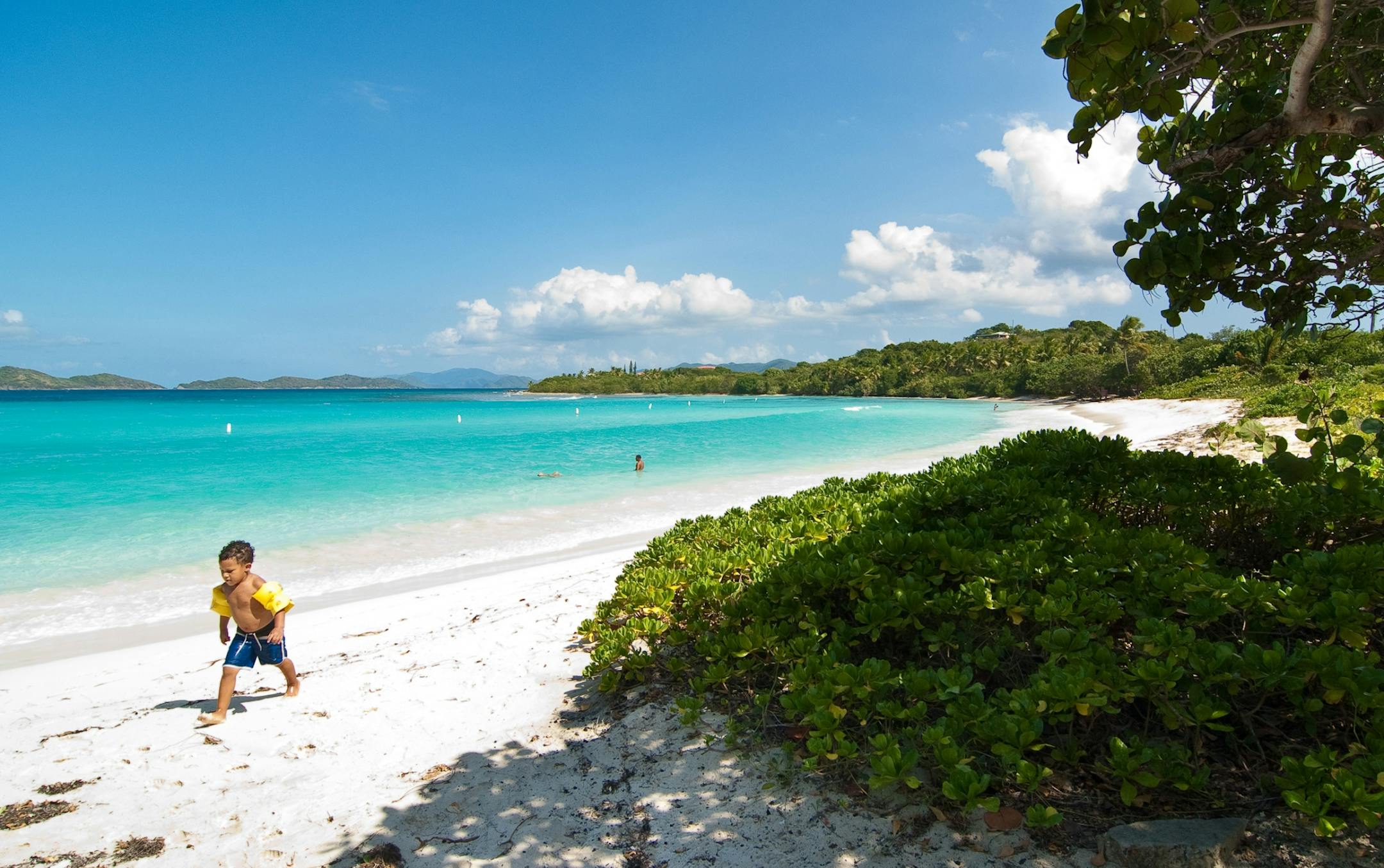 Lindquist Beach in St. Thomas, U.S. Virgin Islands, is one of the island's quieter coves.
