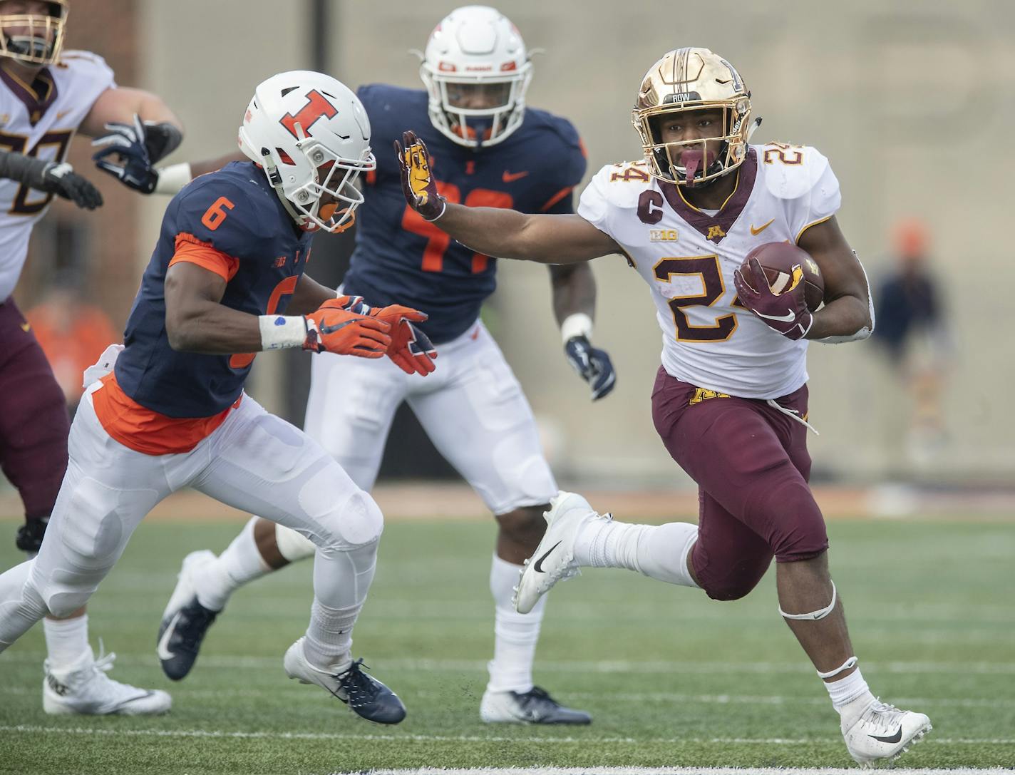 Minnesota running back Mohamed Ibrahim