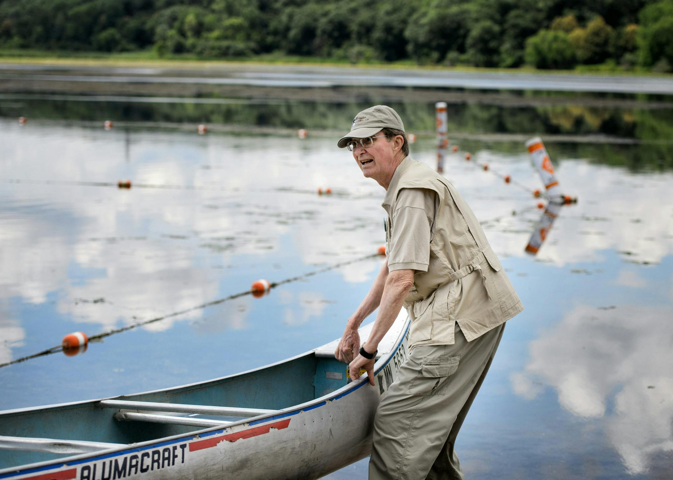 Jim Johnson helped move some canoes into place at Fort Snelling State Park for a group of students. ] GLEN STUBBE * gstubbe@startribune.com Friday, July 15, 2016 Jim Johnson, 73, a retired lawyer, insurance marketer and who taught financial planners how to help clients, has no regrets so far about what he hopes will be a long retirement. Johnson, who retired at 71 after working part-time for a couple years as he finished his career at Allianz Life North America, practiced what he preached. A nat