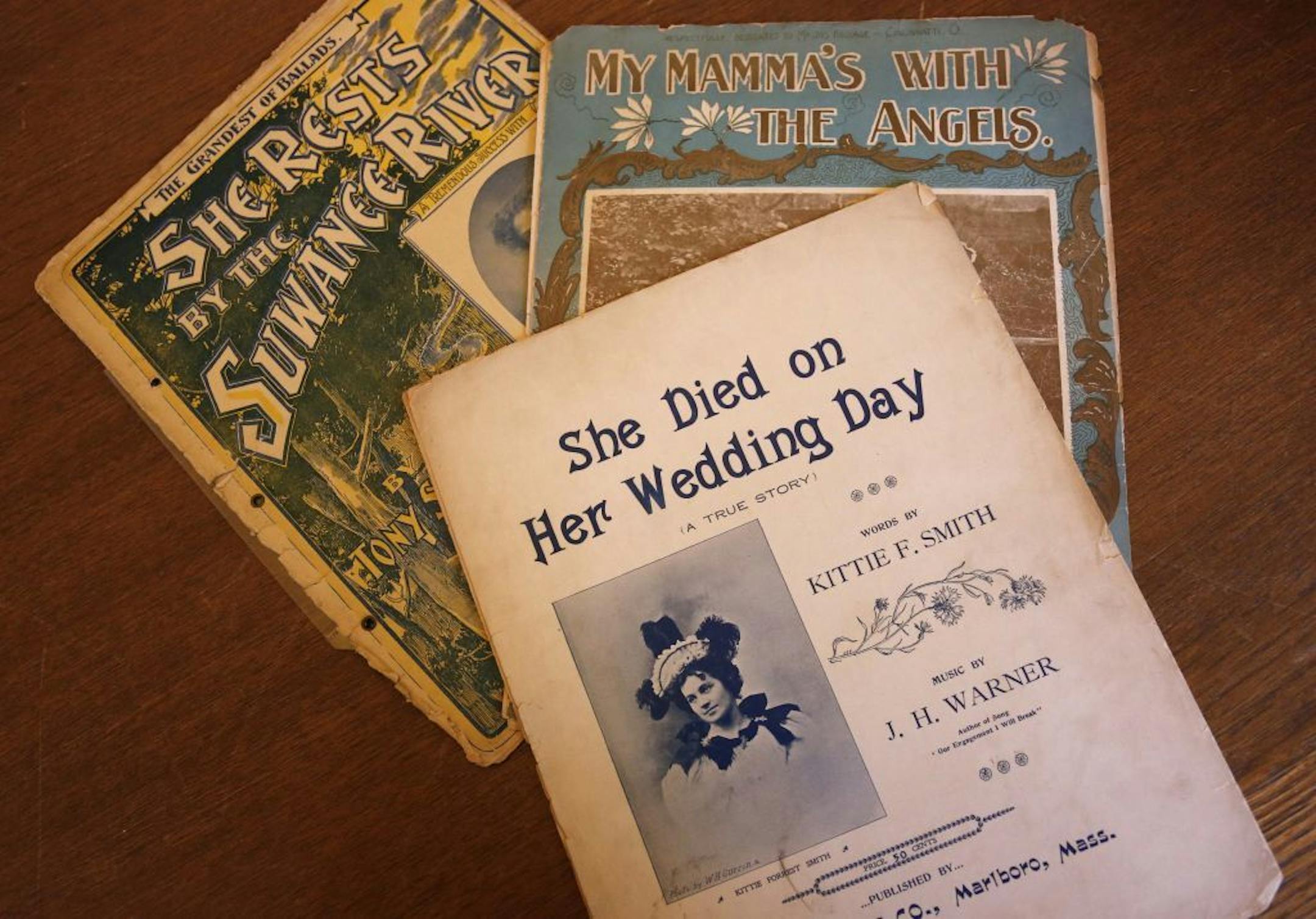 This Oct. 29, 2013, photo taken in Evanston, Ill., shows sheet music written for funerals of the Charles Deering McCormick Library of Special Collections.