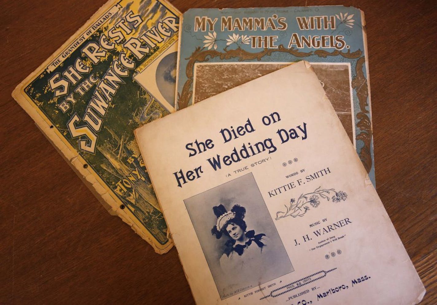 This Oct. 29, 2013, photo taken in Evanston, Ill., shows sheet music written for funerals of the Charles Deering McCormick Library of Special Collections.