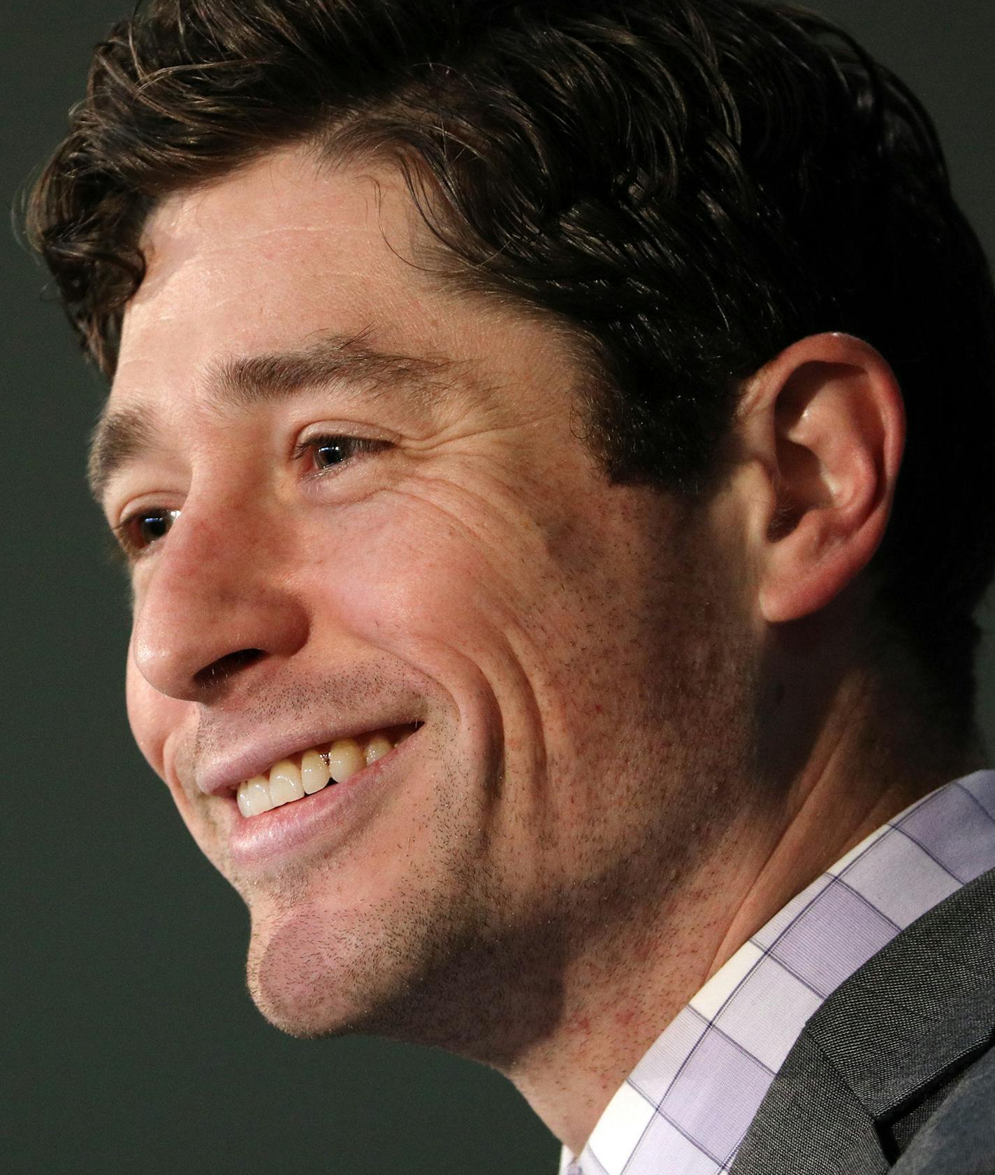 Minneapolis Mayor Jacob Frey spoke to the students from the podium. ] ANTHONY SOUFFLE &#x2022; anthony.souffle@startribune.com Local, state, school, and NFL officials gathered for a pep rally, press conference, and snow shoveling ceremony to announce that Anwatin Middle School will receive a $220,000 grant, the final for the 52 Weeks of Giving campaign, Thursday, Feb. 1, 2018 at Anwatin Middle School in Minneapolis.