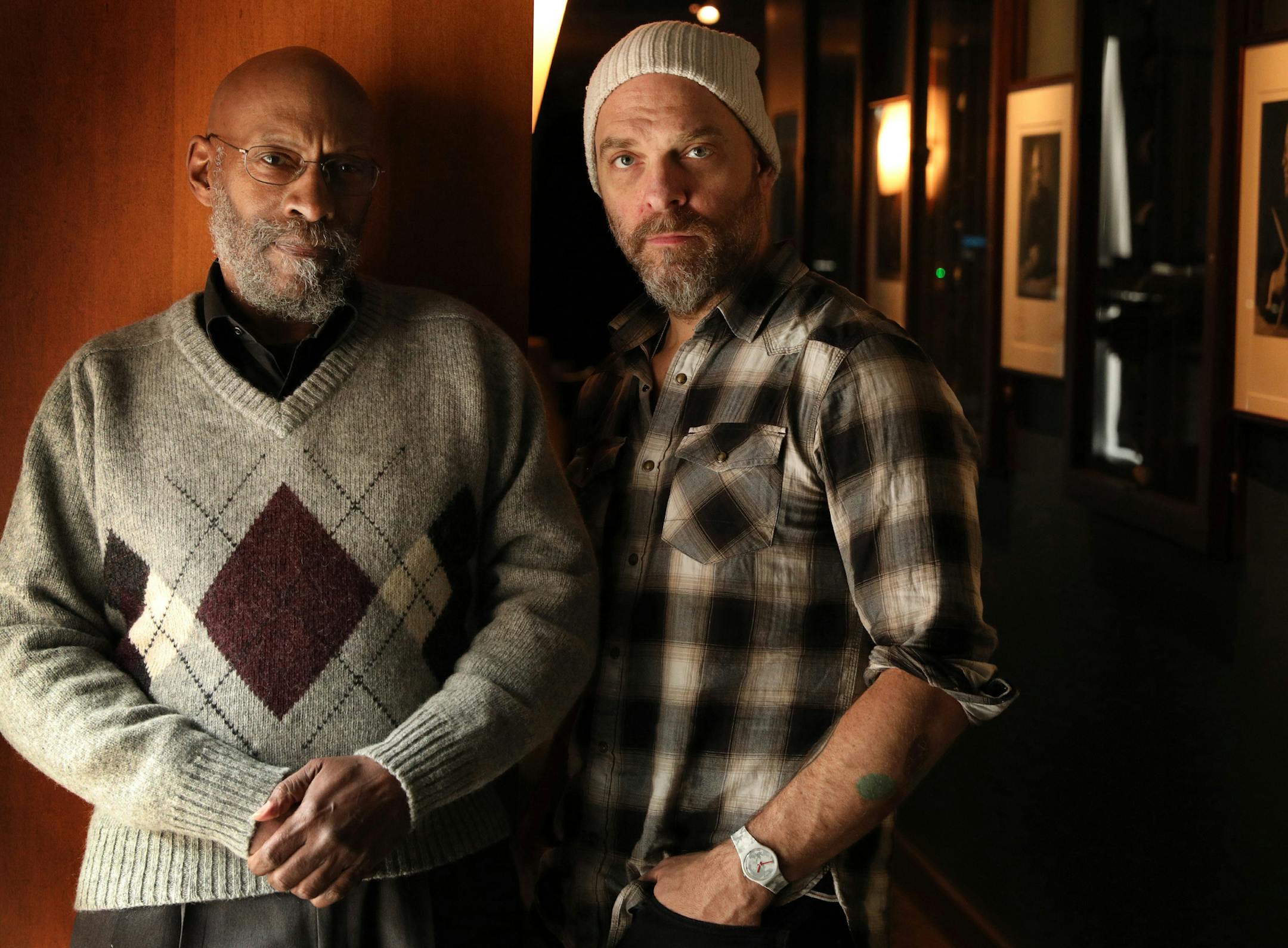 Jazz stars Eric Kamau Gravatt, left, and Dave King at the Dakota in Minneapolis. They both lived elsewhere but returned to the Twin Cities, “almost universally regarded as a very hip place,” King said.