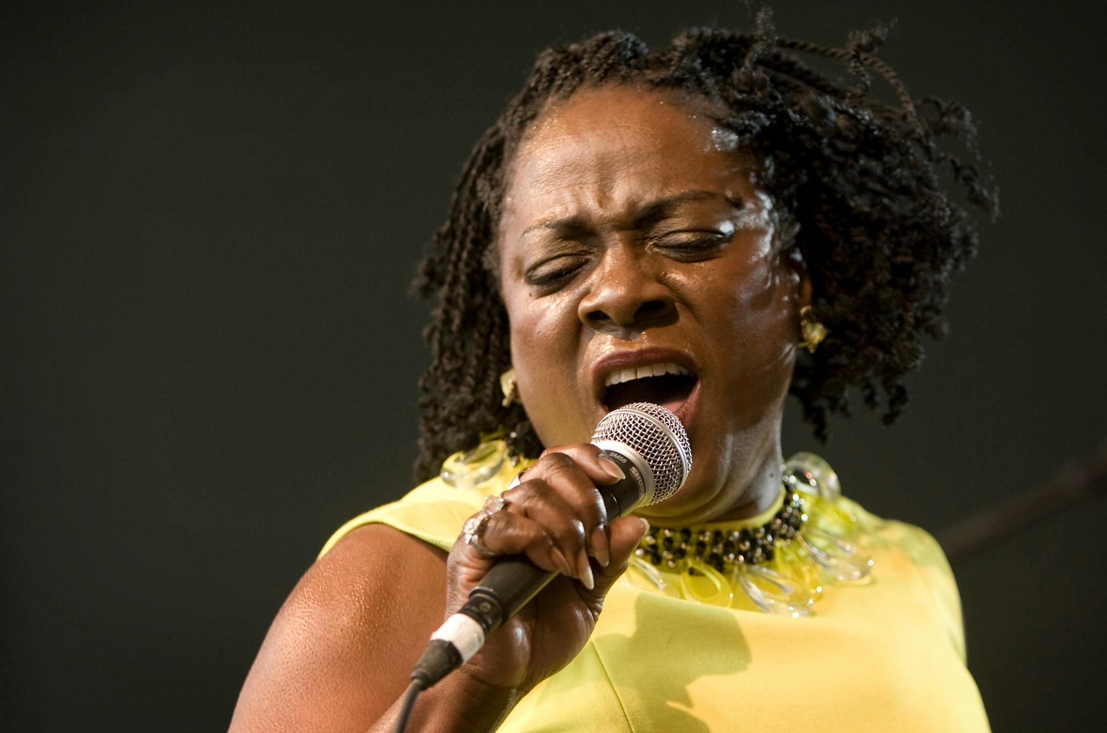 FILE - Sharon Jones and the Dap-Kings perform at SXSW in 2010