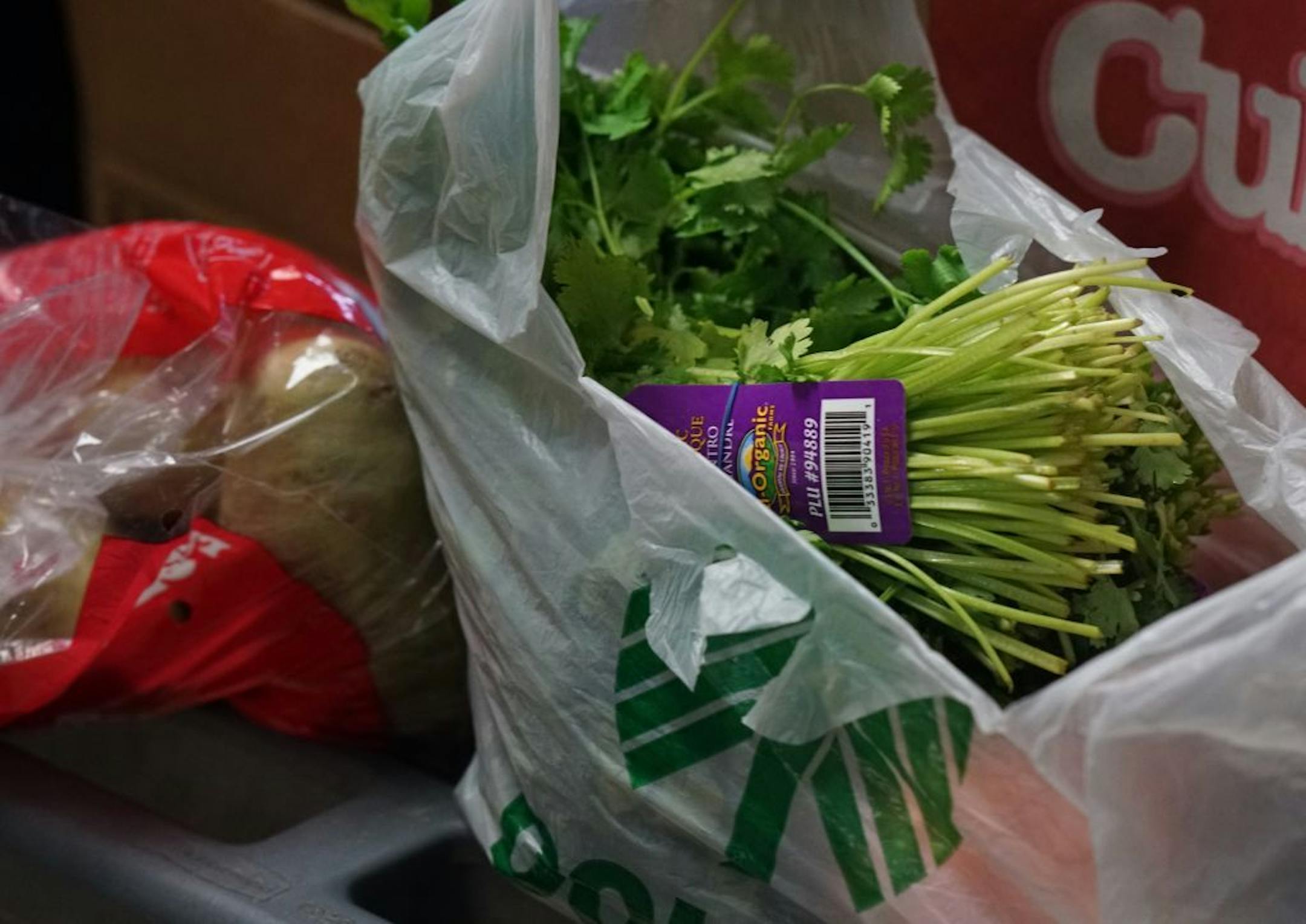 At 360 Communities Food Shelf in Burnsville, fresh veggies are one of the perks at this location.