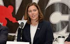 Jennifer Flowers was named the WCHA's vice president and women's league commissioner on Monday, June 3, 2019, in Bloomington.