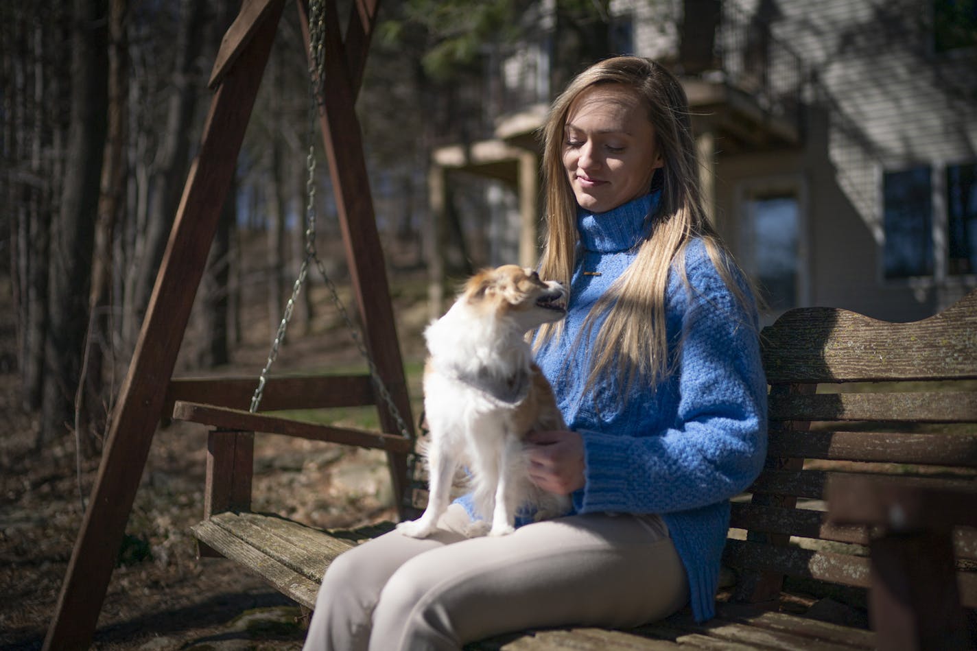 Brooke Morath was isolating at her parents home in Plainview, Minn., when she got the call that an arrest had been made in her 2015 rape case and that the suspect was linked to several ofther cases. She was photographed in Plainview, Minn., on Sunday, April 19, 2020. Morath has mixed feelings of relief, curiosity and sadness for the other victims. ] RENEE JONES SCHNEIDER &#xa5; renee.jones@startribune.com