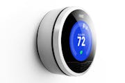 The Nest Learning Thermostat picks up on your daily schedule as well as your heating and cooling habits and programs itself accordingly.