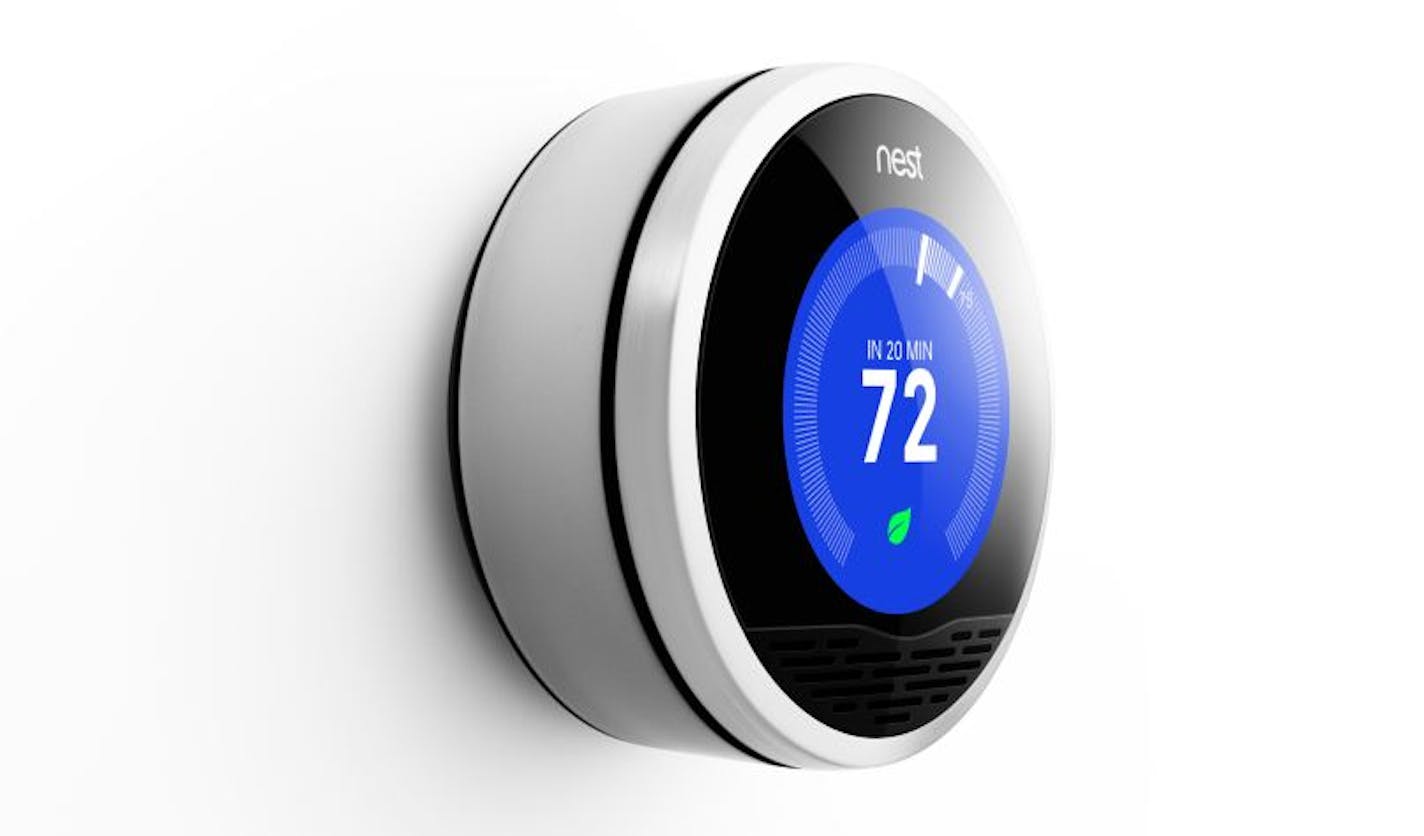 The Nest Learning Thermostat picks up on your daily schedule as well as your heating and cooling habits and programs itself accordingly.