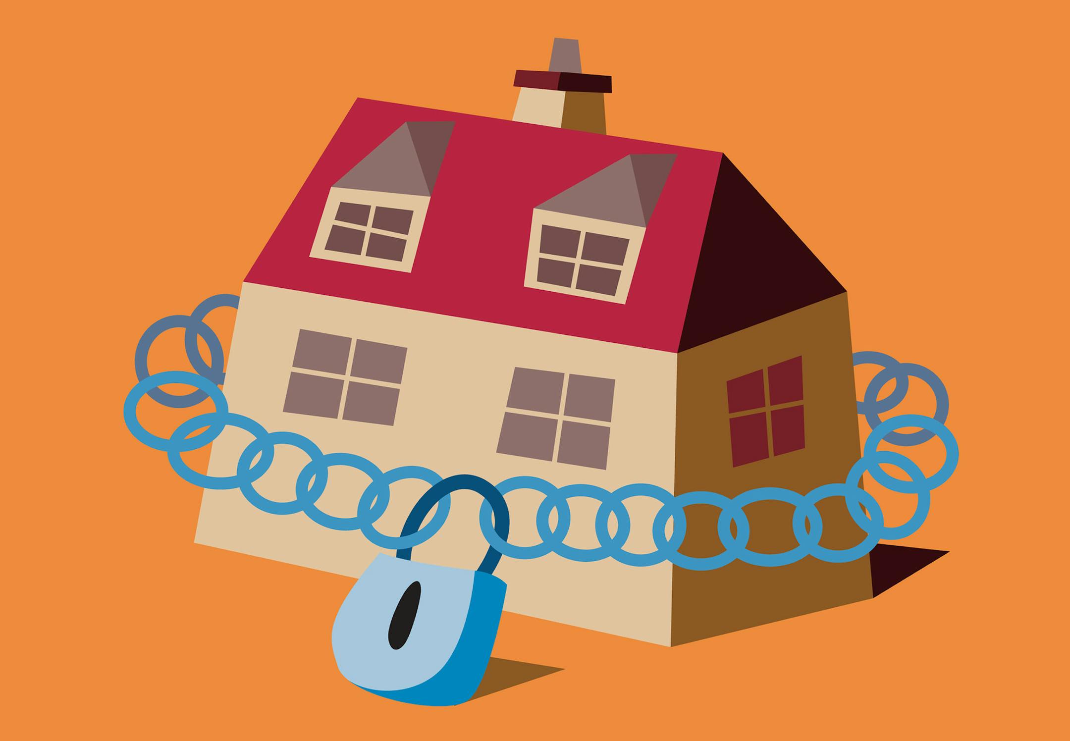 iStock illustration for story on home security