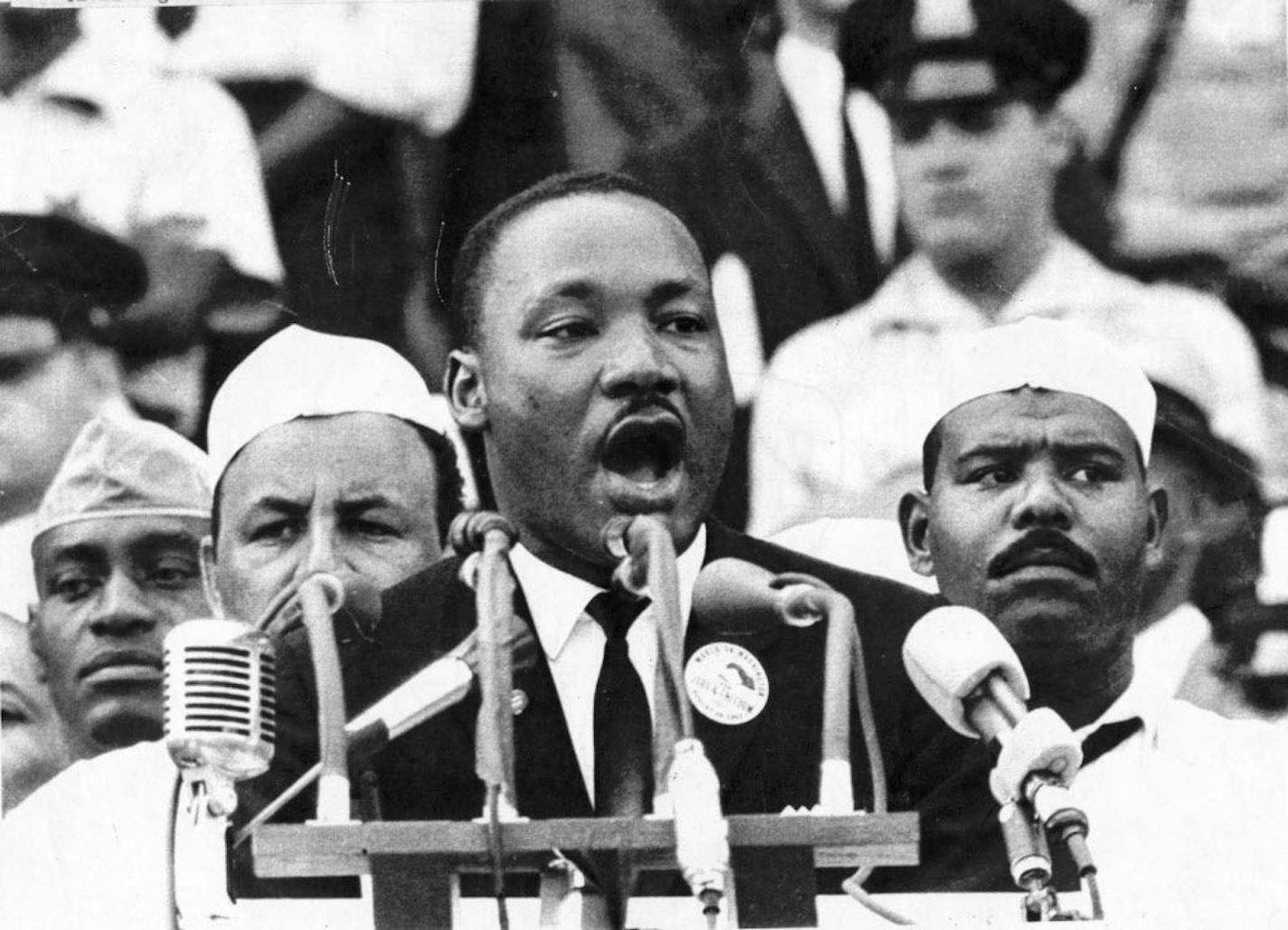 The Rev. Martin Luther King Jr. gives his "I Have a Dream" speech in Washington DC, August 28, 1963. United Press International (UPI) file photo.