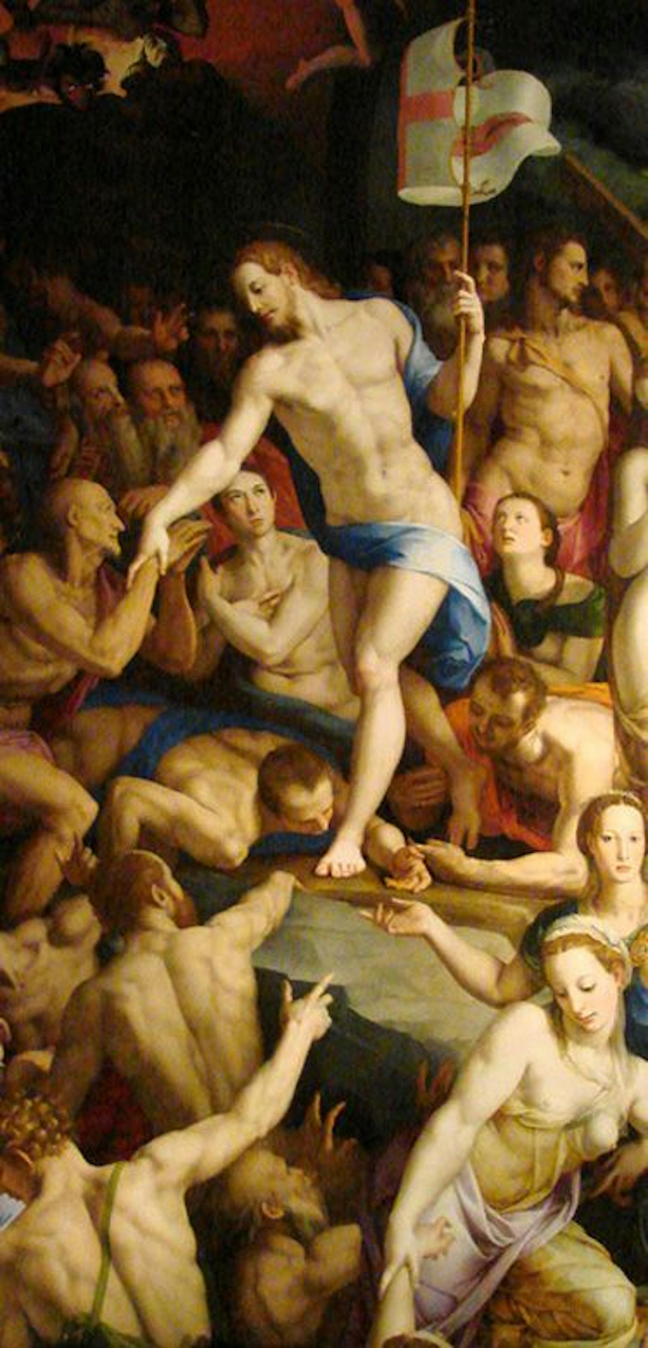 Detail of Agnolo Bronzino's 1552 painting "La discesa di Cristo al Limbo (Descent of Christ Into Limbo)."