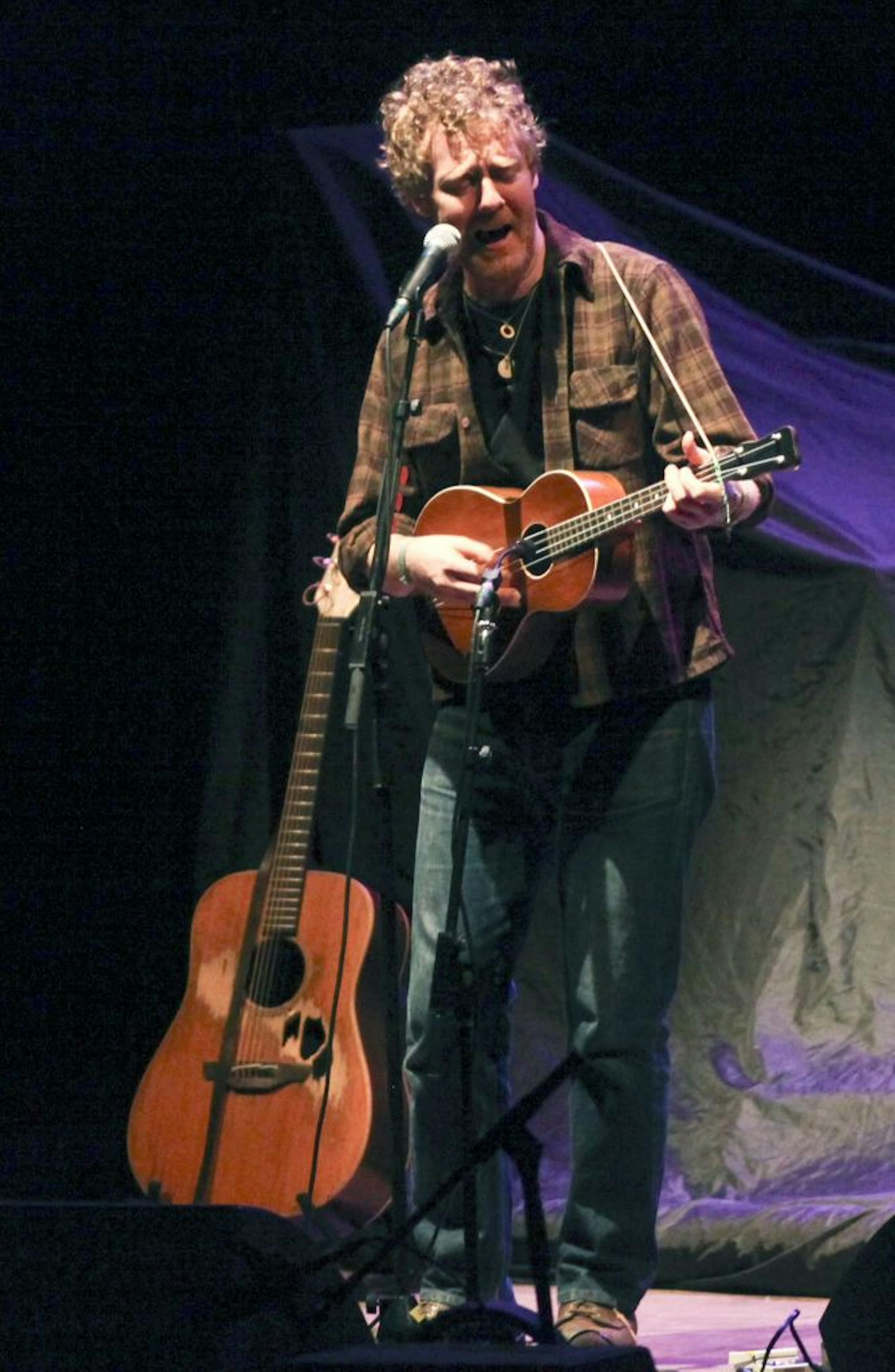 Glen Hansard performed as the opening act for Eddie Vedder at the Orhpeum Theater in Minneapolis, Minn. Saturday, July 2, 2011.