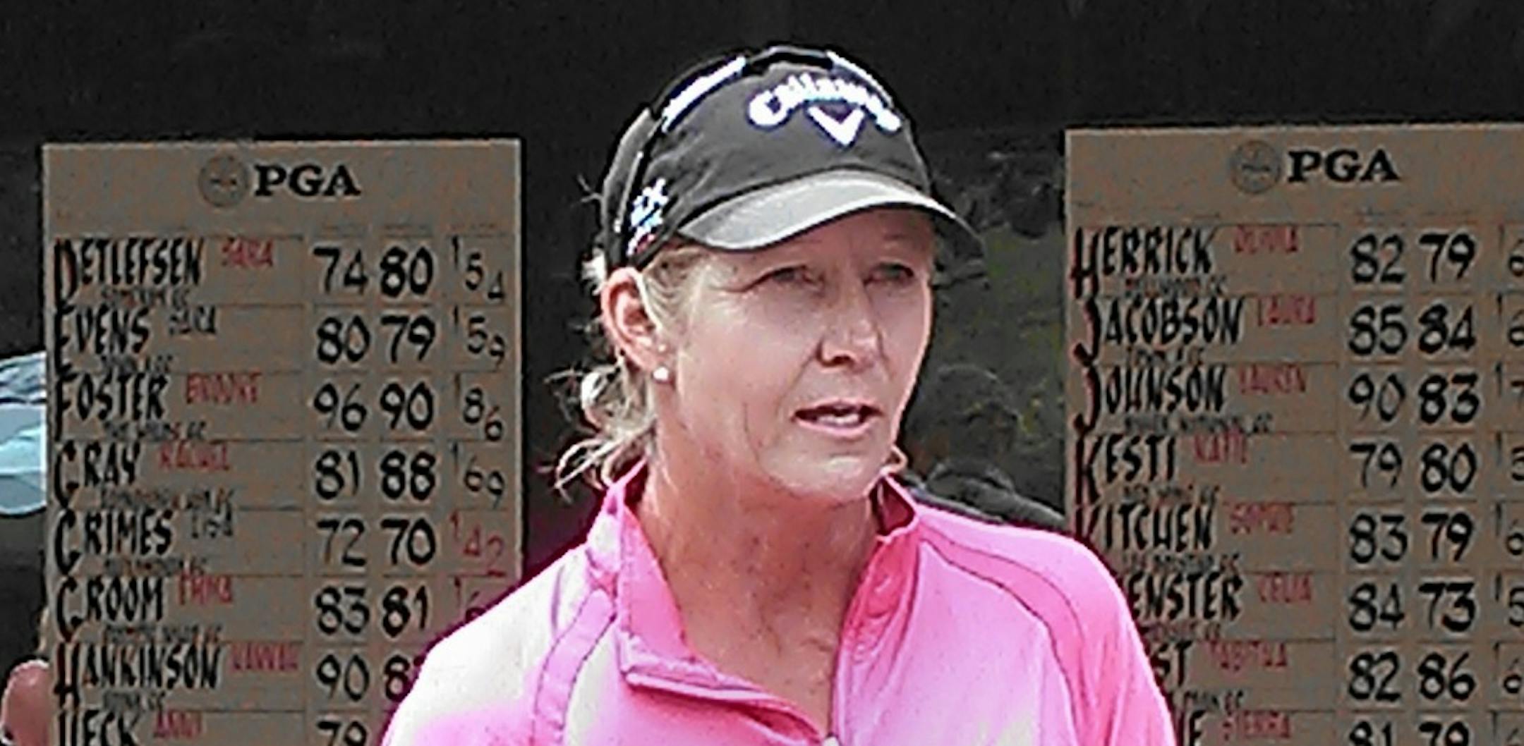 Lisa Grimes of Alexandria, Minn., won the PGA Women's Stroke Play Championship on Tuesday, which earned her a spot in this year's KPMG Women's PGA Championship in June.