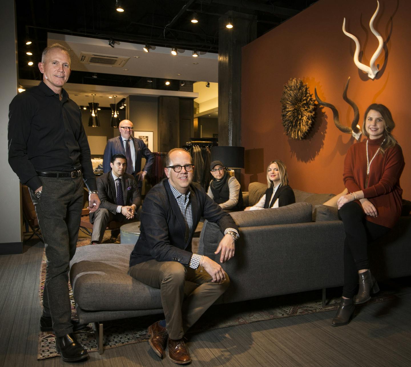 The team: Owners Dana Swindler and Greg Walsh stand front left and center, above. Behind them are employees Robert Elder, Todd Fliginger, Erick DeLeon, Hannah Weer and Megan Housman.