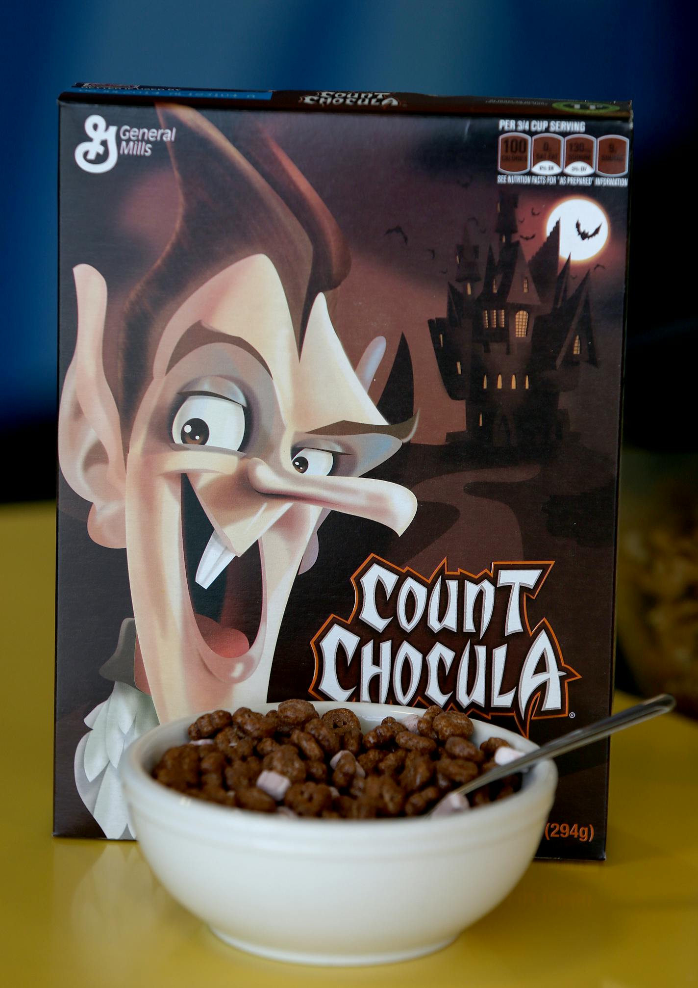 The Count Chocula cereal at General Mills, Thursday, September 12, 2013 in Golden Valley, MN. (ELIZABETH FLORES/STAR TRIBUNE) ELIZABETH FLORES ¥ eflores@startribune.com