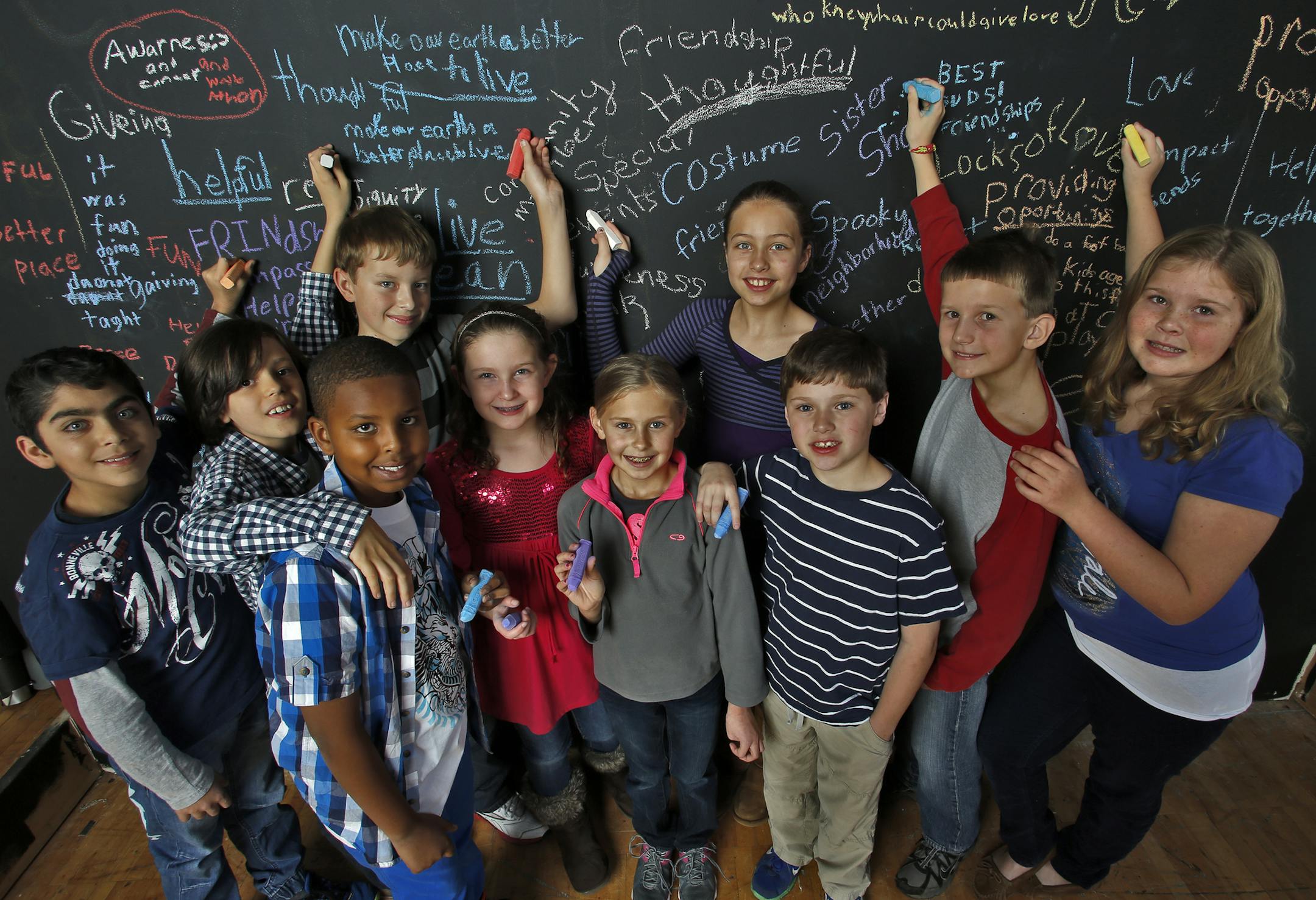 Winners of the 2013 Unted Way essay contest. (MARLIN LEVISON/STARTRIBUNE(mlevison@startribune.com)
