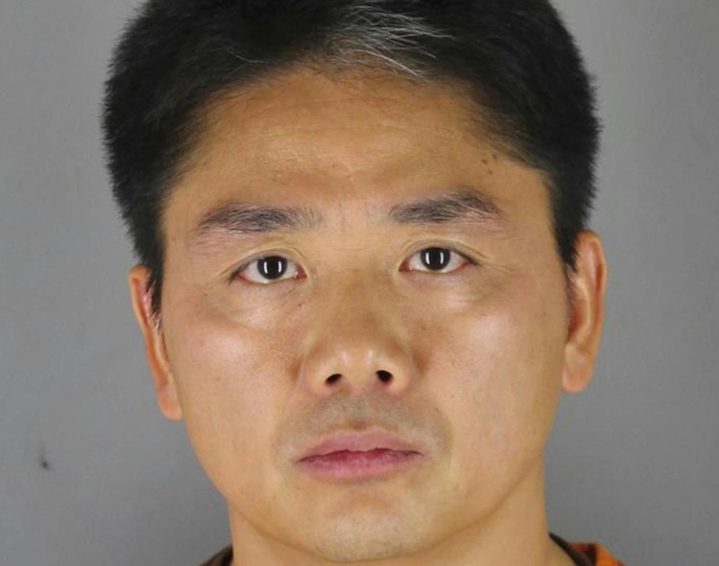 FILE - This 2018 file photo provided by the Hennepin County Sheriff's Office shows Chinese billionaire Liu Qiangdong, also known as Richard Liu, the founder of the Beijing-based e-commerce site JD.com, who was arrested Aug. 31, 2018, in Minneapolis on suspicion of criminal sexual conduct, jail records show. Minneapolis police have finished their investigation into a sexual assault allegation against Liu and have turned the case over to prosecutors. (Hennepin County Sheriff's Office via AP, File)