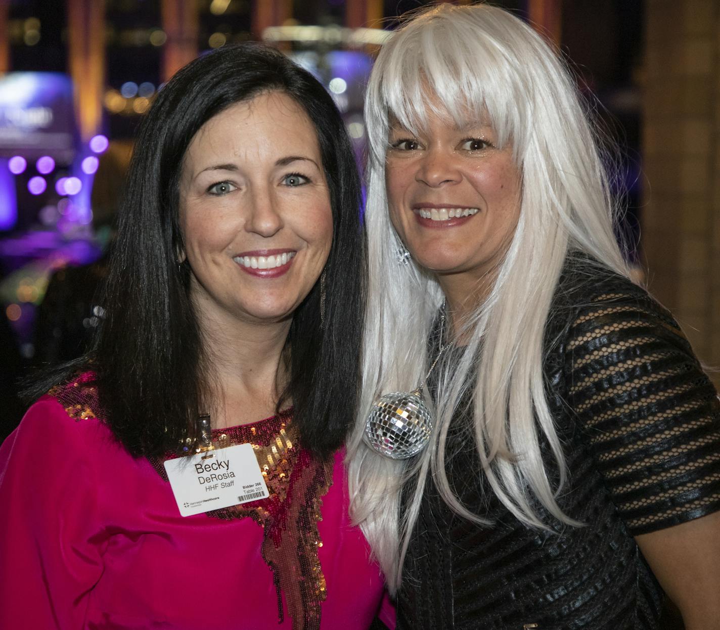 Becky DeRosia and Amy Carlson at the 2019 Light up the Night Gala to benefit Hennepin Healthcare Foundation. [ Special to Star Tribune, photo by Matt Blewett, Matte B Photography, matt@mattebphoto.com, Hennepin Healthcare Foundation, Light Up the Night Gala, Dec. 6, 2019, Minnesota, 1009874435 FACE122919