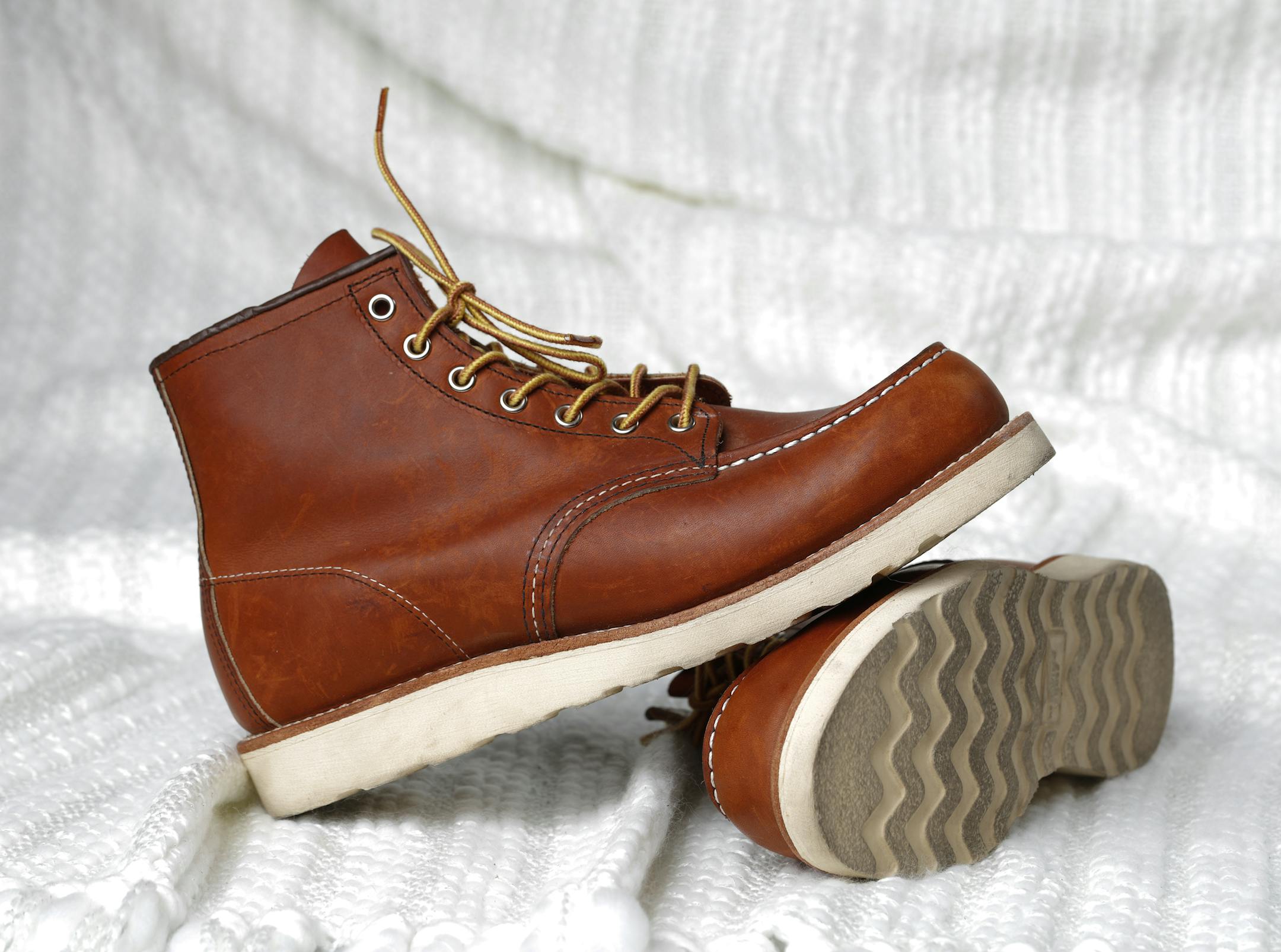 Illustration photos for Style. Minnesota-made footwear, Red Wing Shoe Company, Steger Mukluks & Moccasins, Minnetonka Moccasin, Sven Clogs and Lanona Shoe Co., are taking their heritage brands and making them mainstream. ] Tom Wallace/Star Tribune