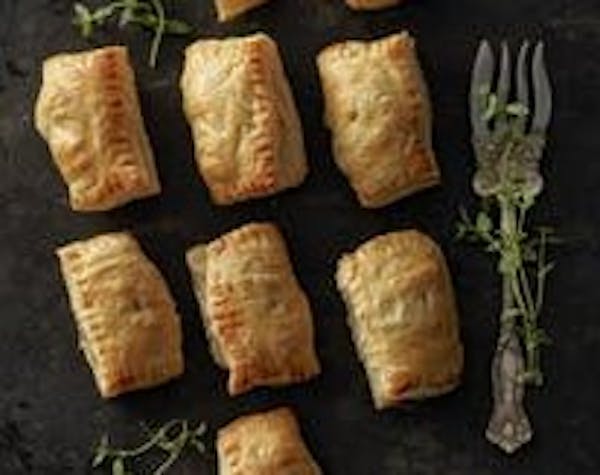Wild Mushroom, Goat Cheese and Thyme Turnovers.