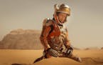 Matt Damon stars in "The Martian," about an astronaut mistakenly abandoned on Mars.