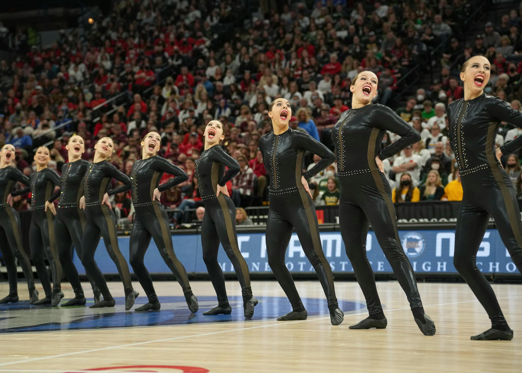 Spring Lake Park performs at the Class 3A MSHSL State High Kick Dance Tournament.