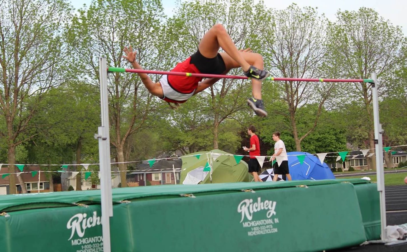 Eden Prairie's Ashley Ramacher clears a career-best 5-9 in the high jump at the Edina Invitational meet earlier this season.