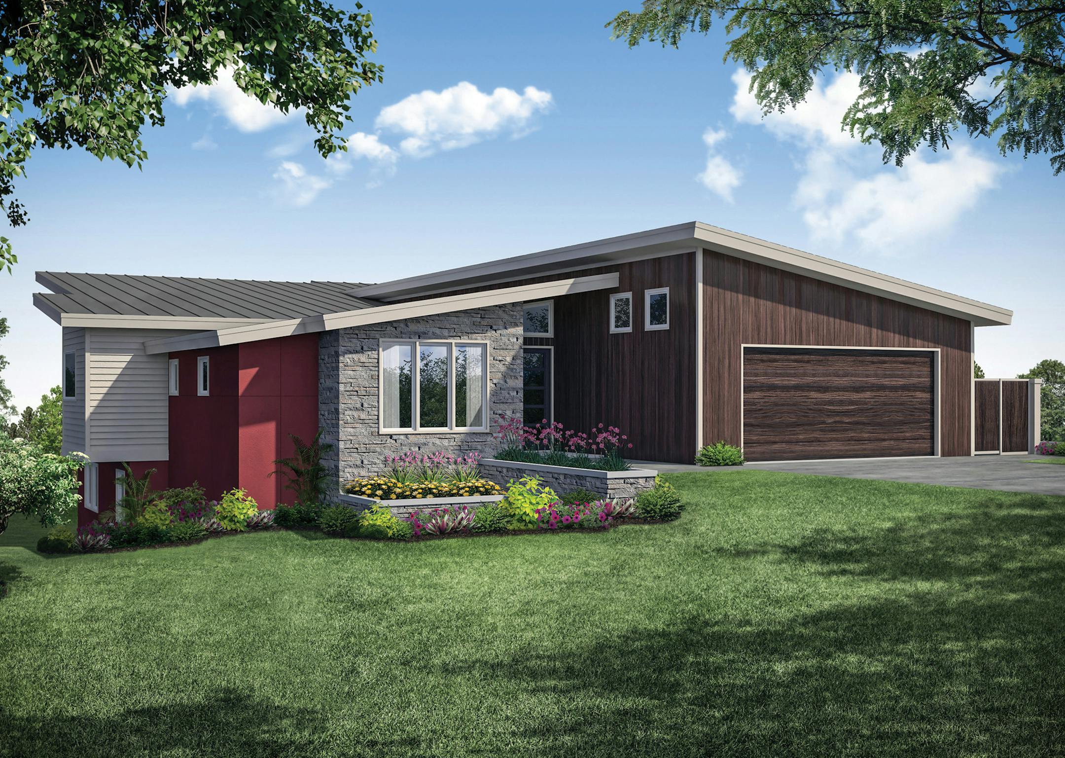 Home plan: Updated midcentury modern