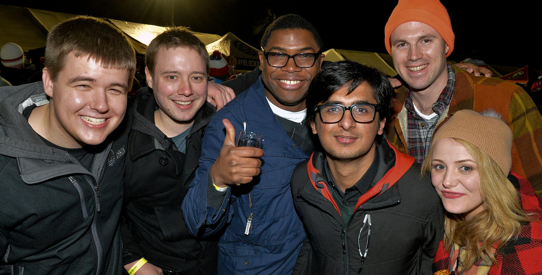 From left, Jacob Burtram, Kyle Notermann, Kevin Nguenkam, Shandar Hasan, Christopher Catterson and Sally Leaf. ] (SPECIAL TO THE STAR TRIBUNE/BRE McGEE) **Jacob Bertram (left), Kevin Notermann (second from left), Kevin Nguenkam (center left), Shandar Hasan (center right), Christopher Catterson (second from right, orange hat), Sally Leaf (right)