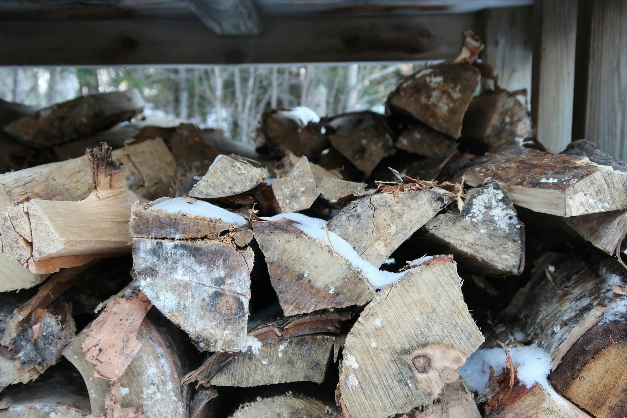 All accommodations at Bearskin Lodge have fireplaces and their own wood piles. Photo by Kerri Westenberg/Star Tribune