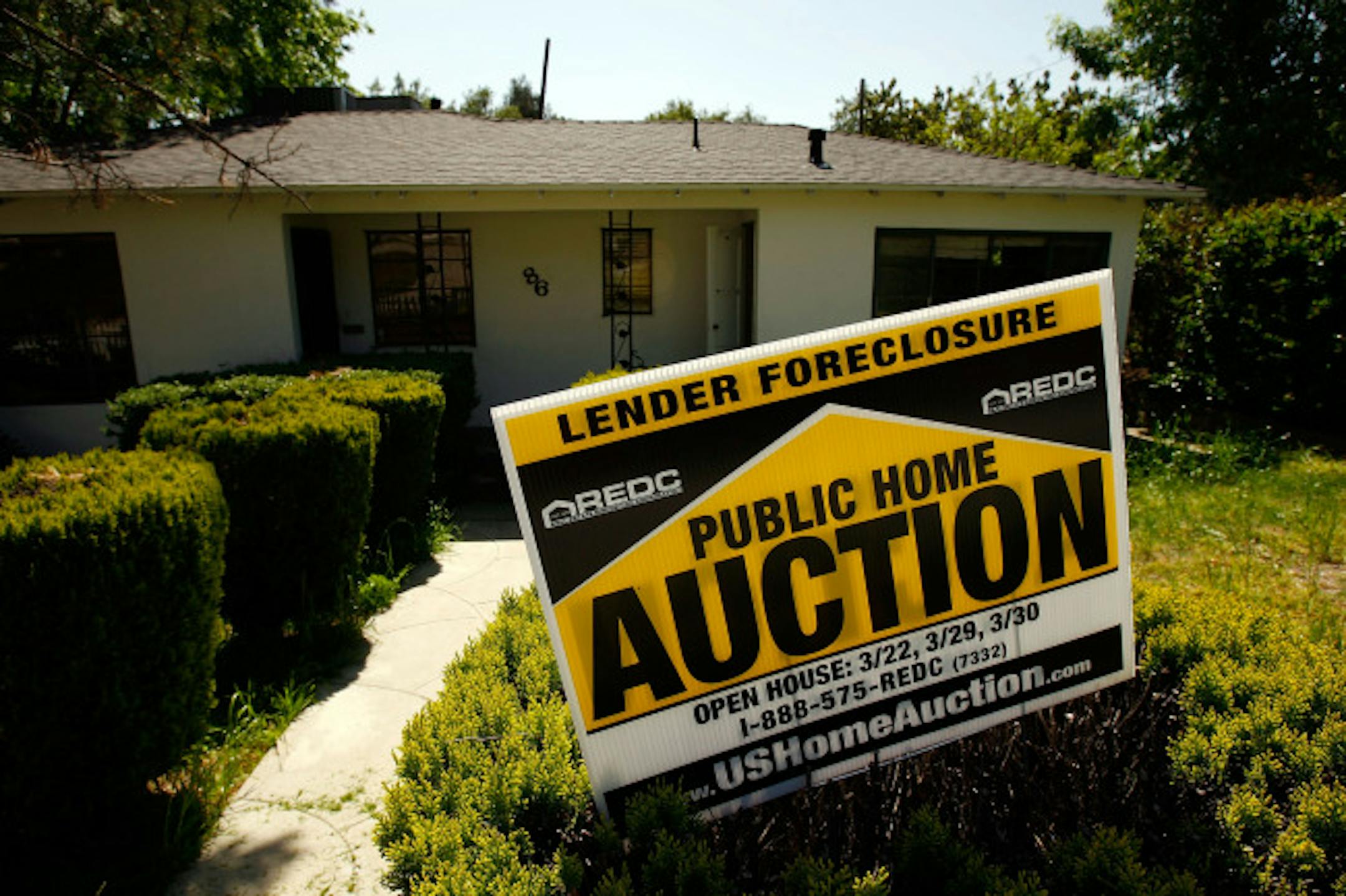File photo: Foreclosed home.