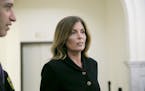 Pennsylvania Attorney General Kathleen Kane leaves the courtroom after closing arguments in her perjury and obstruction trial at the Montgomery County