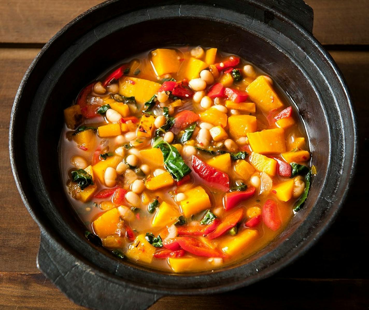 Butternut Squash and Bean Soup.