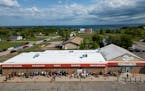 People line up before grand opening Tuesday, Aug. 1, 2023 at NativeCare in Red Lake, Minn. The Red Lake Nation opened the state's first recreational m