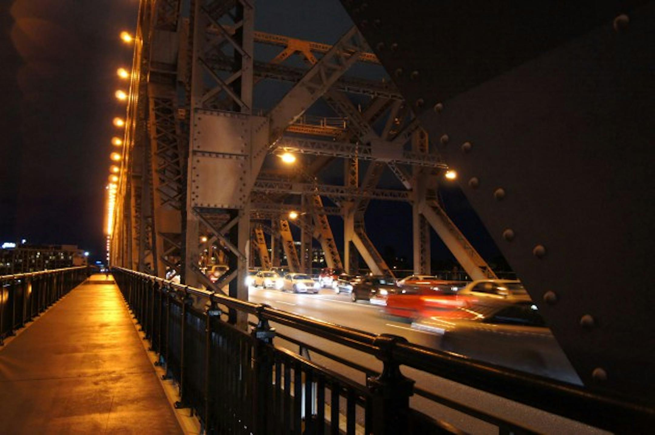 ©Johan Joubert - On Story Bridge facing the road... and... traffic.