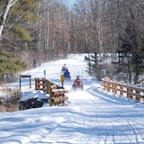 Munger State Trail in northern Minnesota, between Hinckley and Duluth.