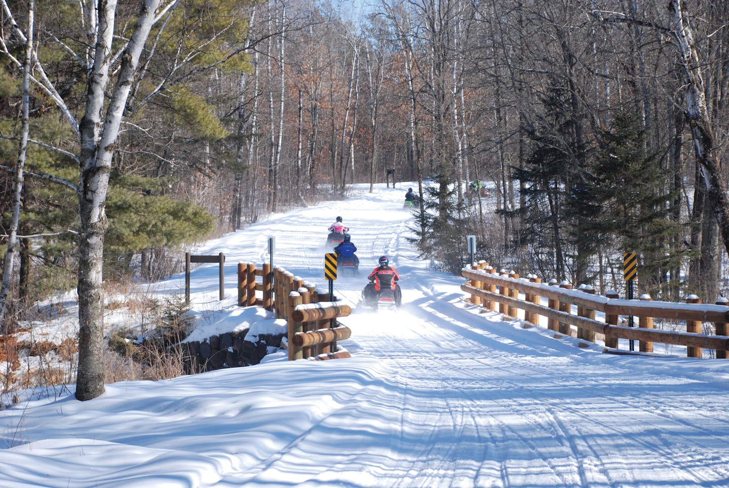 Munger State Trail in northern Minnesota, between Hinckley and Duluth.